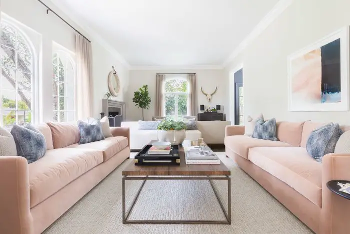 How to Arrange Two Different Sofas in Living Room?