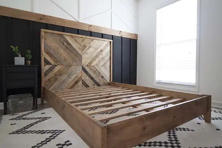 Headboard To A Wooden Bed Frame, How To Attach A Bed Frame Headboard